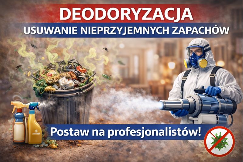 Deodoryzacja pomieszczeń – profesjonalne usuwanie nieprzyjemnych zapachów