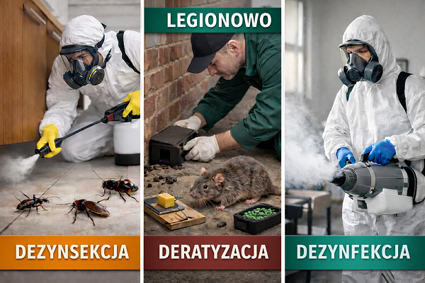 Dezynsekcja Legionowo -  deratyzacja, dezynfekcja, zwalczanie pluskwy 24h