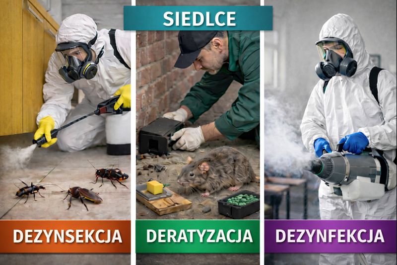Dezynsekcja Siedlce - deratyzacja, dezynfekcja i odpluskwianie 24h