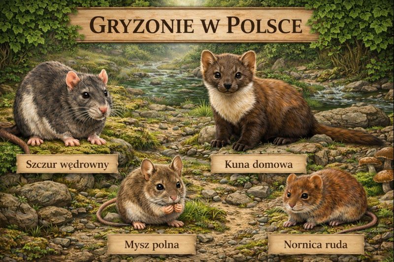 gryzonie w Polsce - deratyzacja gryzonie