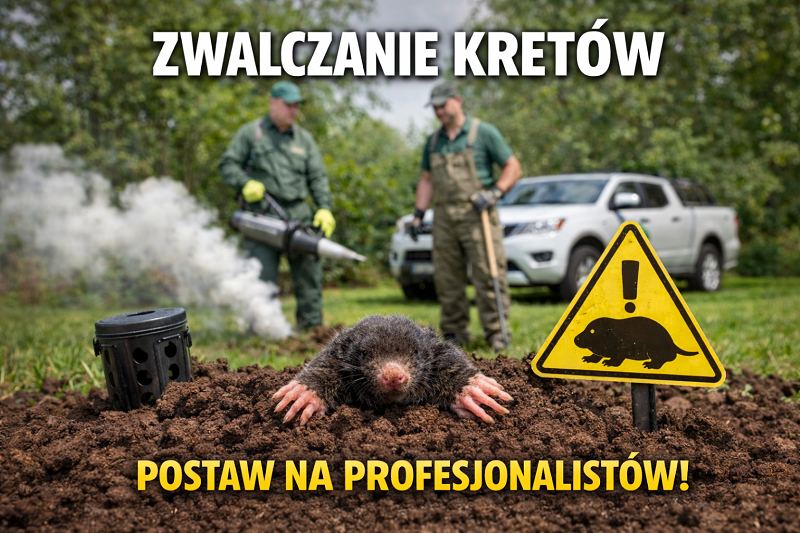 zwalczanie kretów - ddd robak team