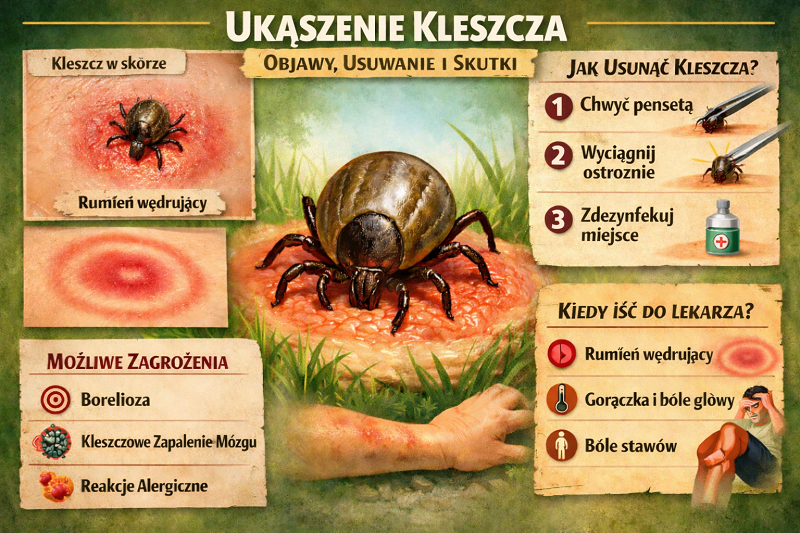 ukąszenia kleszcza