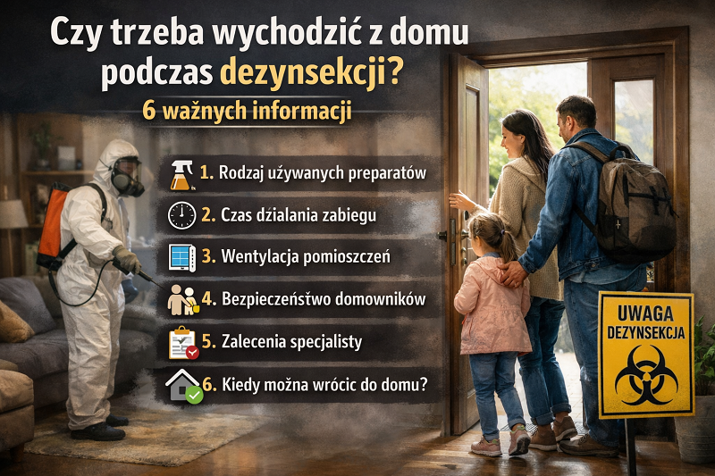 czy trzeba wychodzić z domu podczas dezynsekcji ile czekać