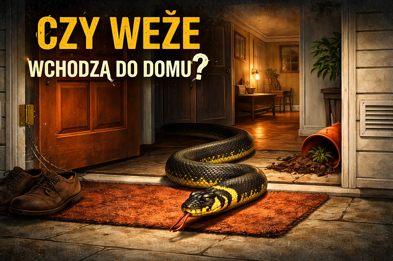 czy węże wchodzą do domu