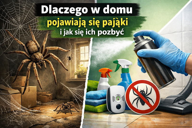 dlaczego pająki pojawiają się w domu 