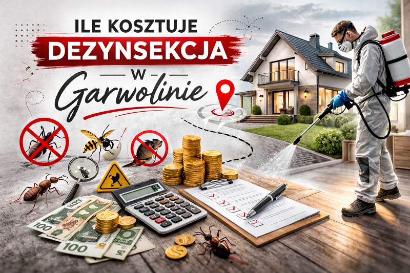 ile kosztuje dezynsekcja w Garwolinie cena zwalczania owadów