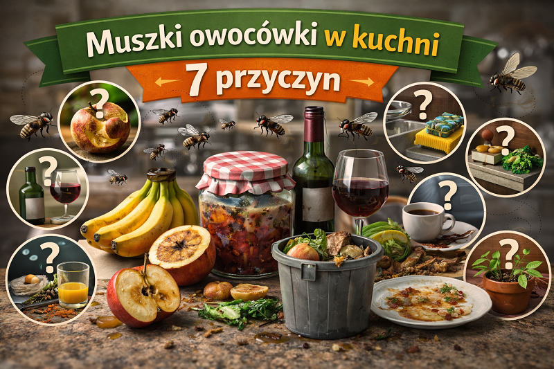muszki owocówki w kuchni jak się ich pozbyć skuteczne metody