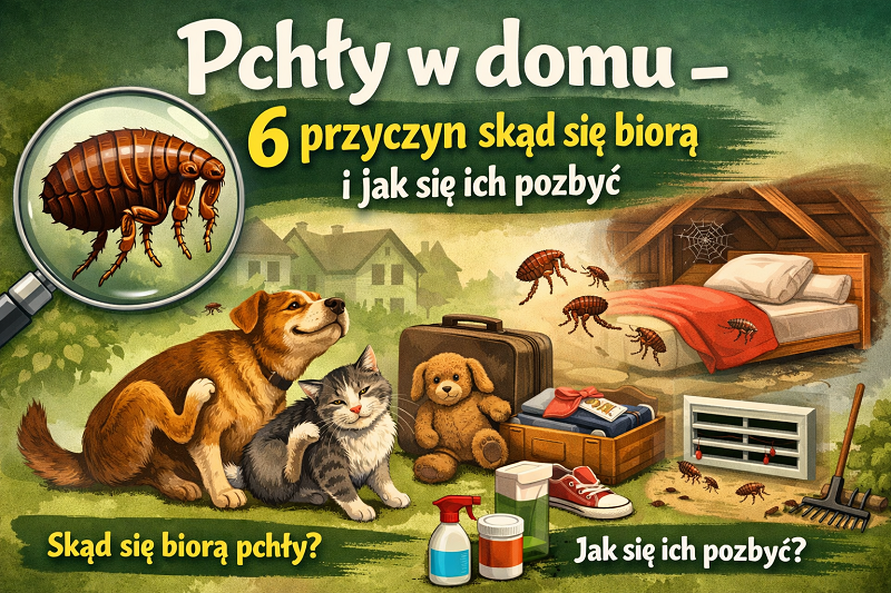 pchły w domu skąd się biorą jak się ich pozbyć