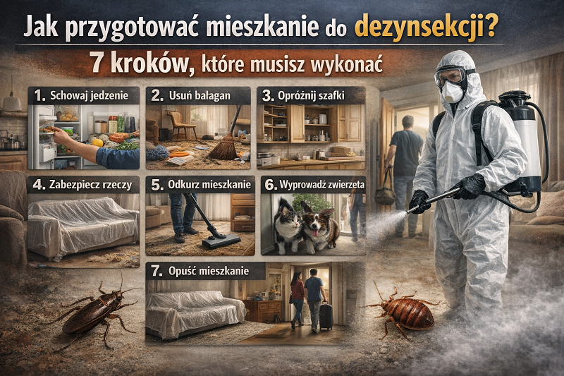 jak przygotować mieszkanie do dezynsekcji krok po kroku