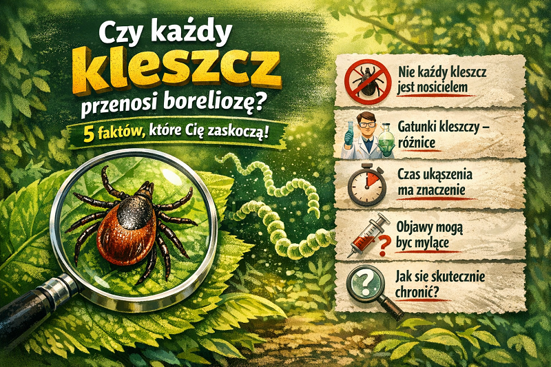 Czy każdy kleszcz przenosi boreliozę