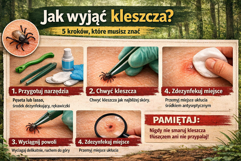 Jak wyjąć kleszcza
