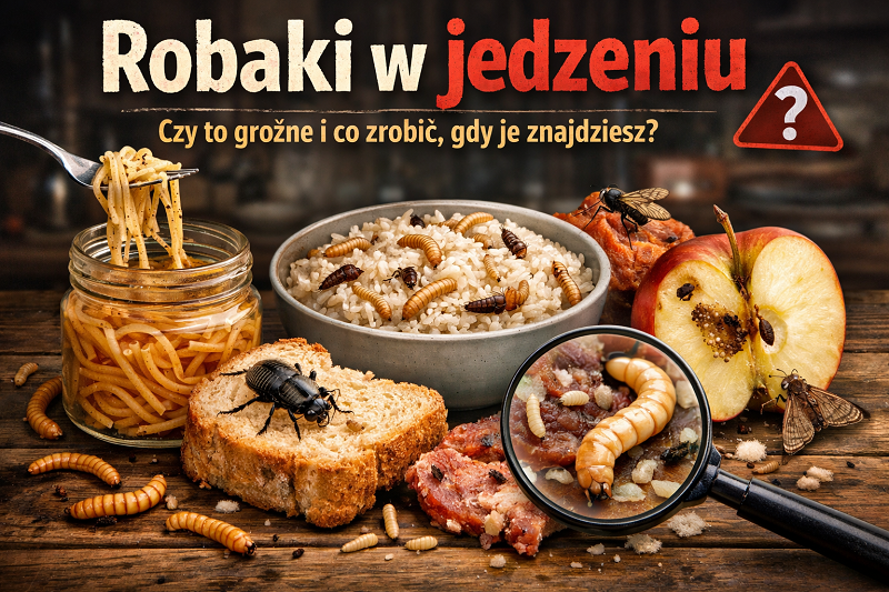 robaki w jedzeniu