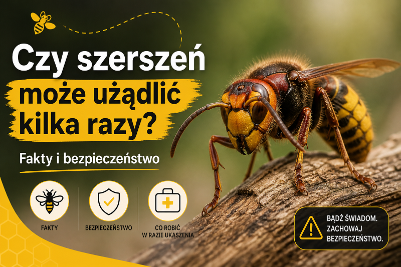 Czy szerszeń może użądlić kilka razy