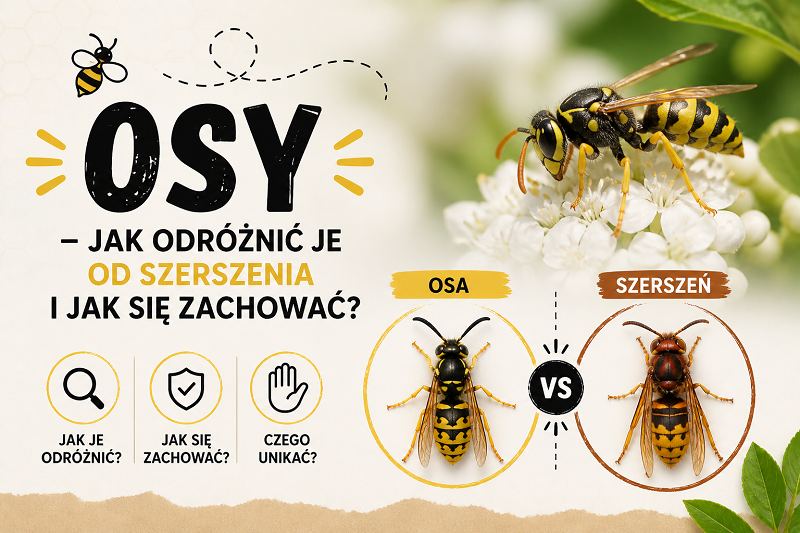 Osy i szerszenie różnice