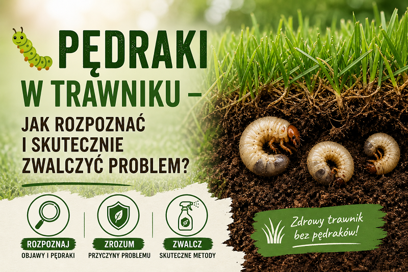 Pędraki w trawniku