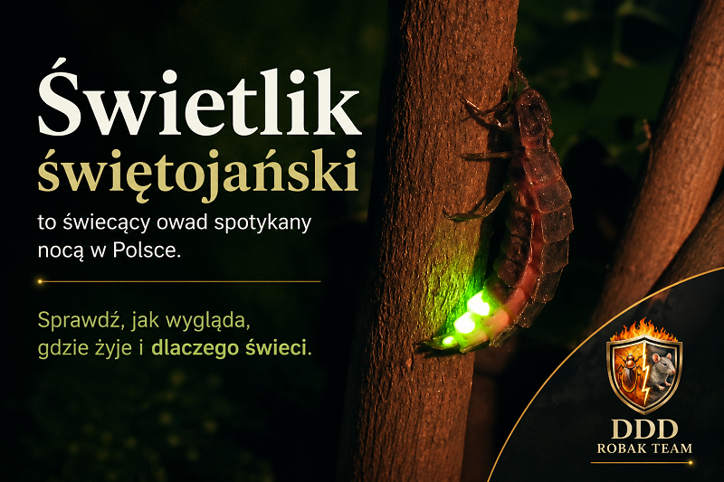 Świetlik świętojański – świecący owad