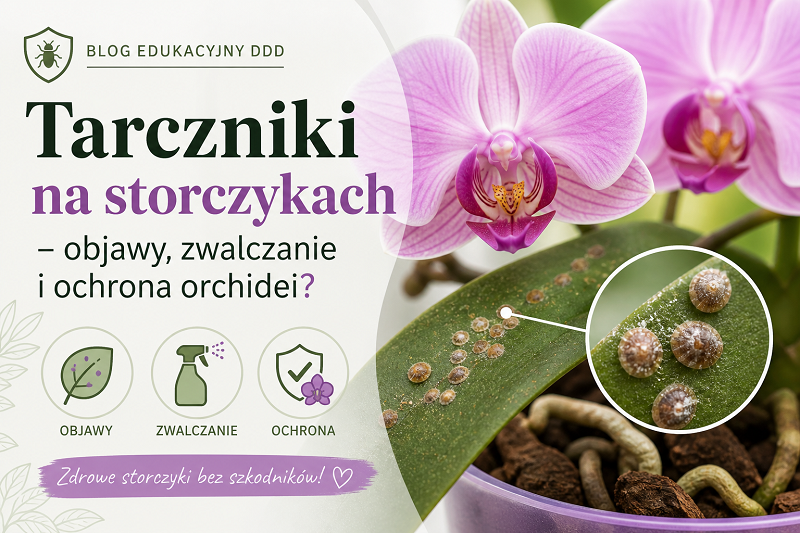 Tarczniki na storczykach
