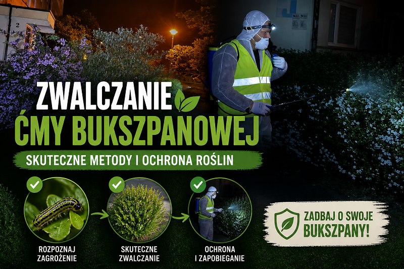 Zwalczanie ćmy bukszpanowej
