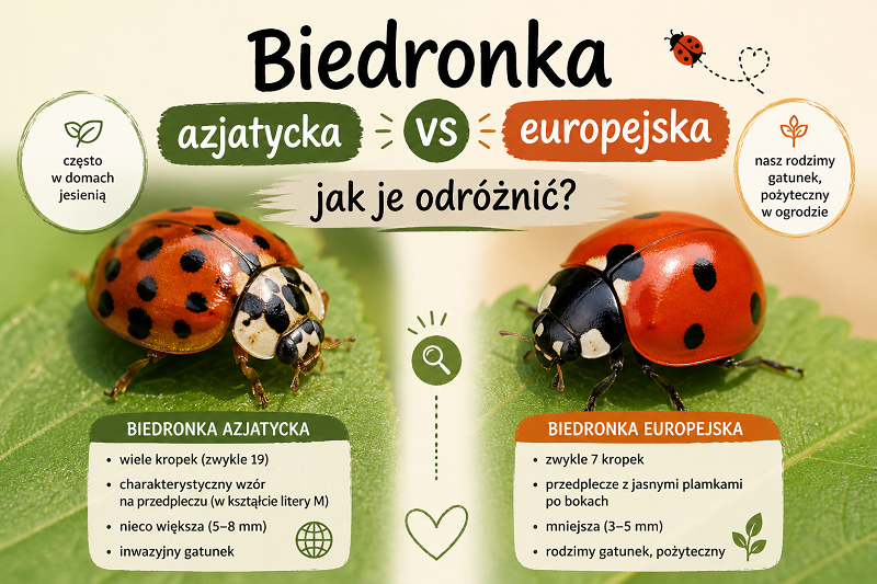 biedronka azjatycka vs europejska