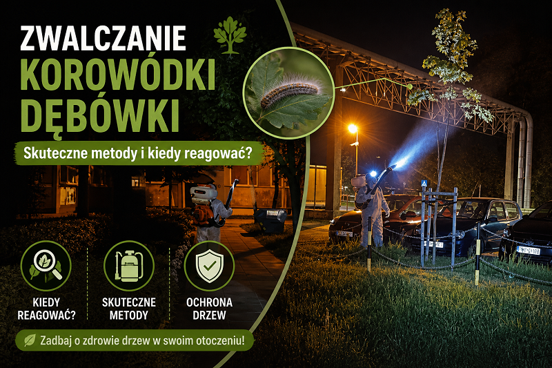 zwalczanie korowódki dębówki