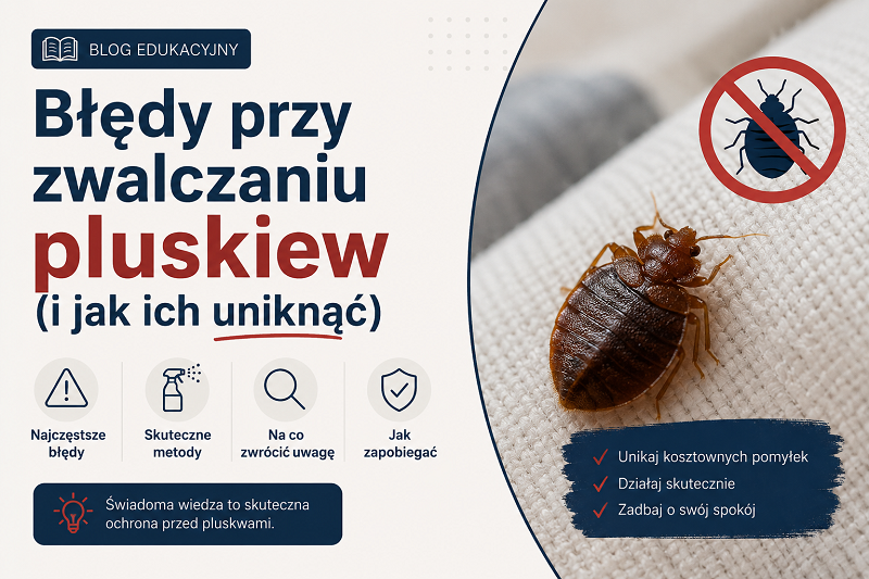 Błędy przy zwalczaniu pluskiew
