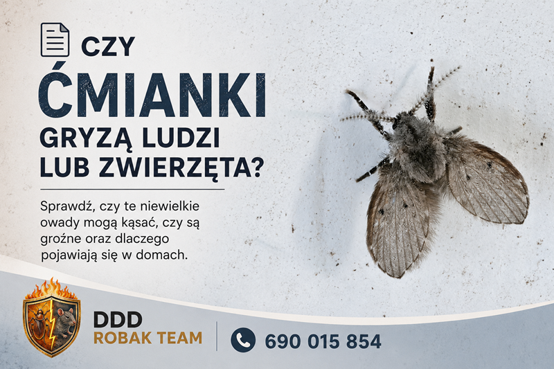 Czy ćmianki gryzą ludzi i zwierzęta domowe