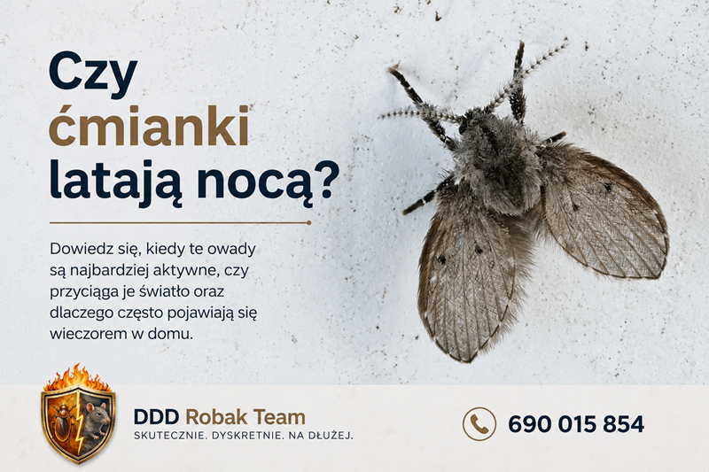 Czy ćmianki latają nocą i czy przyciąga je światło