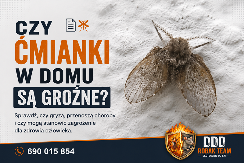 Czy ćmianki są groźne dla człowieka