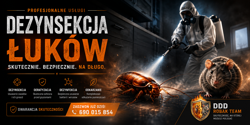 Dezynsekcja Łuków – skuteczne zwalczanie owadów 24h