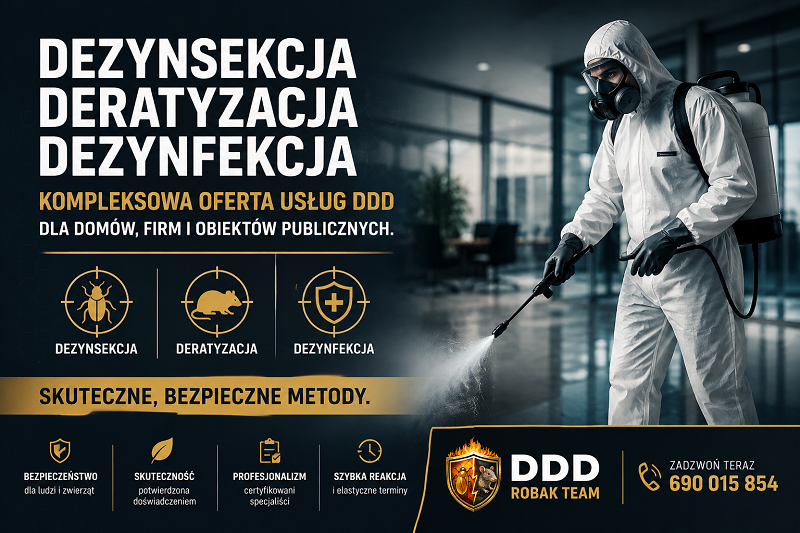 Dezynsekcja deratyzacja dezynfekcja – oferta usług DDD