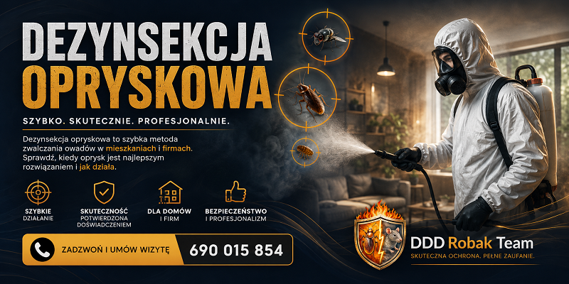 Dezynsekcja opryskowa – zwalczanie owadów metodą oprysku