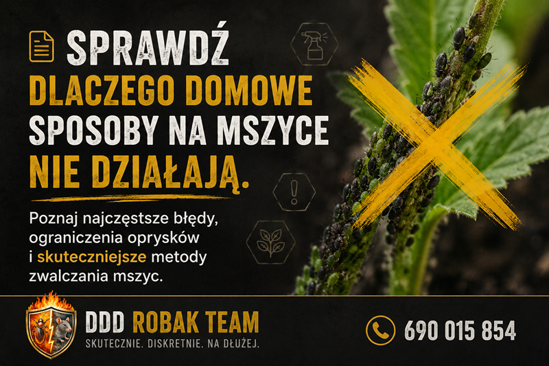 Dlaczego domowe sposoby na mszyce nie działają?