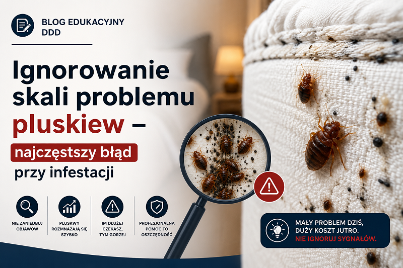 Ignorowanie skali problemu pluskiew