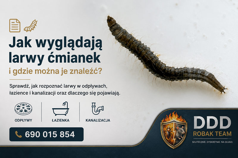 Larwy ćmianek – jak wyglądają 