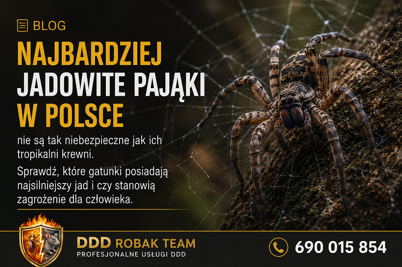 Najbardziej jadowite pająki w Polsce
