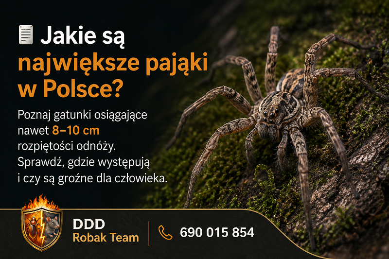 Największe pająki w Polsce