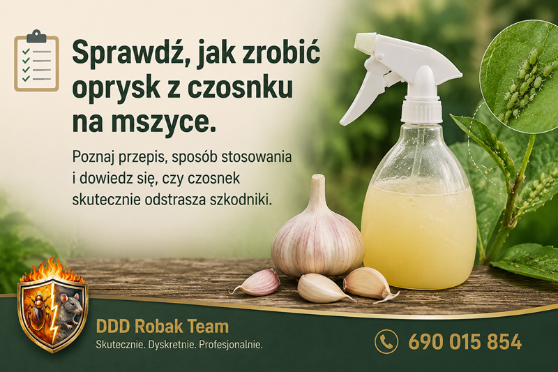 Oprysk z czosnku na mszyce
