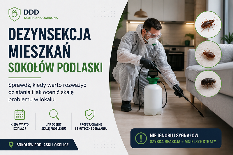 Dezynsekcja mieszkań Sokołów Podlaski