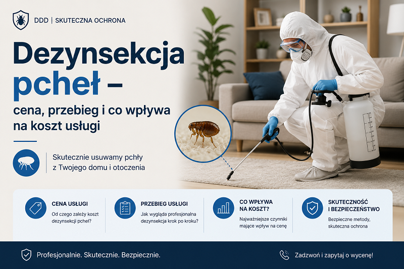 Dezynsekcja pcheł – cena