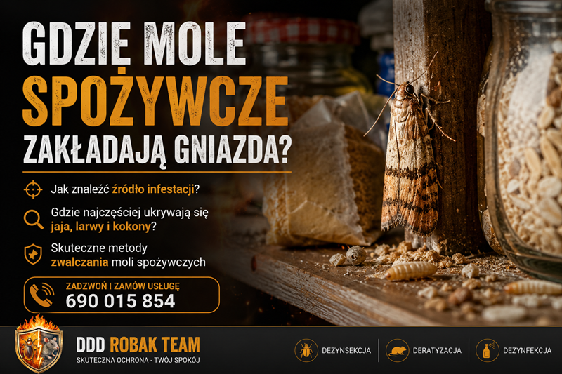 Gniazdo moli spożywczych – gdzie go szukać i jak je znaleźć