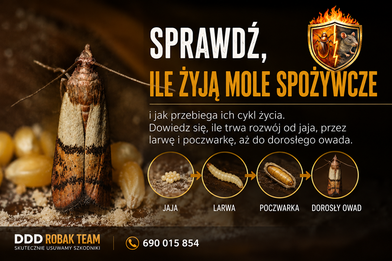 Ile żyją mole spożywcze