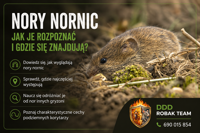 Jak wyglądają nory nornic