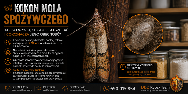 Kokon mola spożywczego – gdzie go znaleźć i jak wygląda?