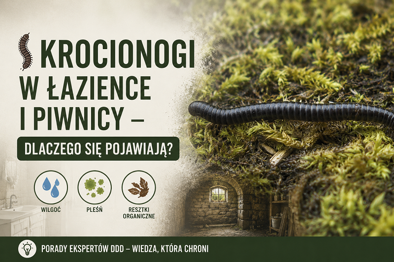 Krocionogi w łazience i piwnicy