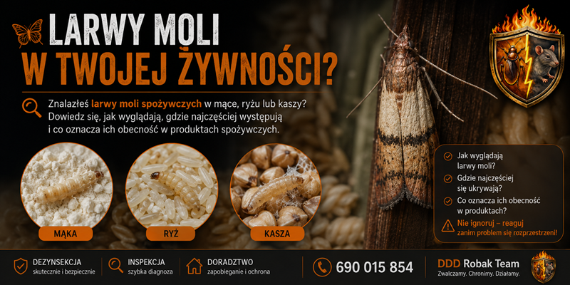 Larwy moli spożywczych