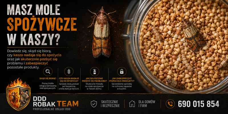 Mole spożywcze w kaszy – skąd się biorą i jak się ich pozbyć