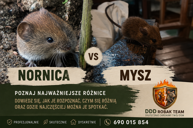 Nornica a mysz – czym się różnią