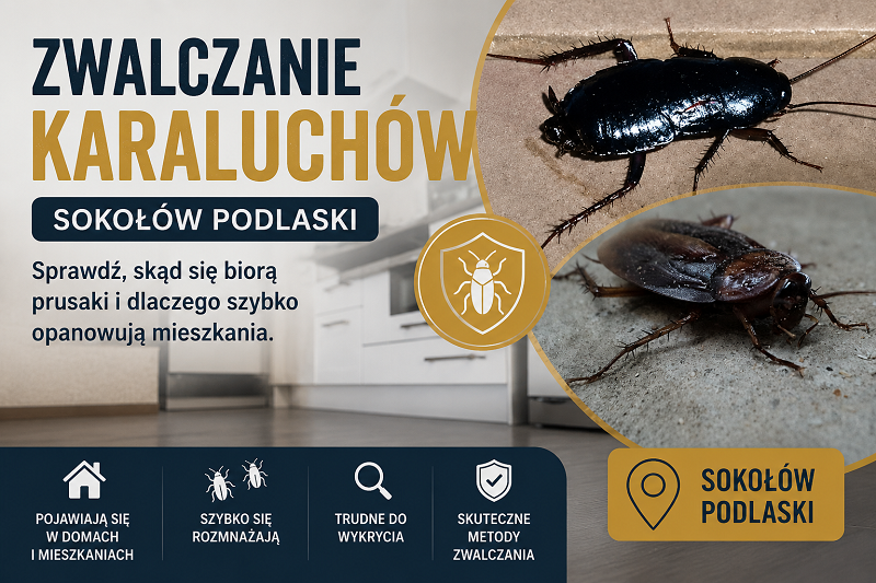 Zwalczanie karaluchów Sokołów Podlaski