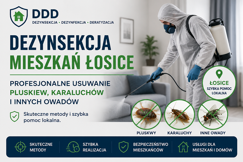 Dezynsekcja mieszkań Łosice
