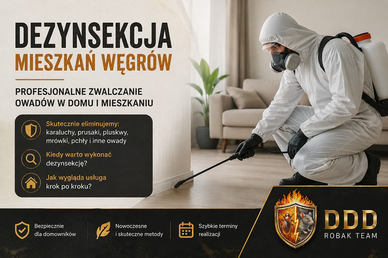 Dezynsekcja mieszkań Węgrów